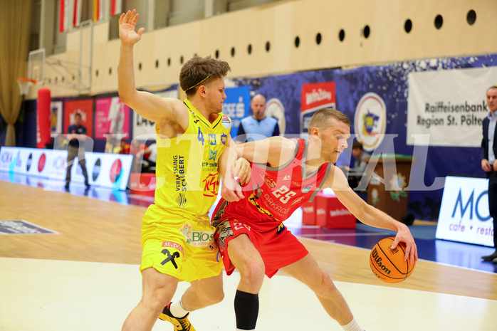 Basketball Superliga 2023/24, Playoff, Viertelfinale Spiel 2 SKN St. Pölten vs. Traiskirchen Lions