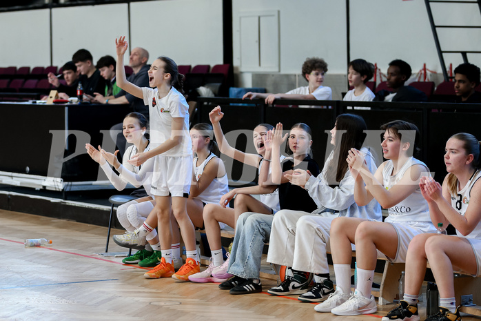 02.03.2025 Österreichischer Basketballverband 2024/25, SLWU16 Basket Flames UNION vs. DBB  Basketgirls Wels