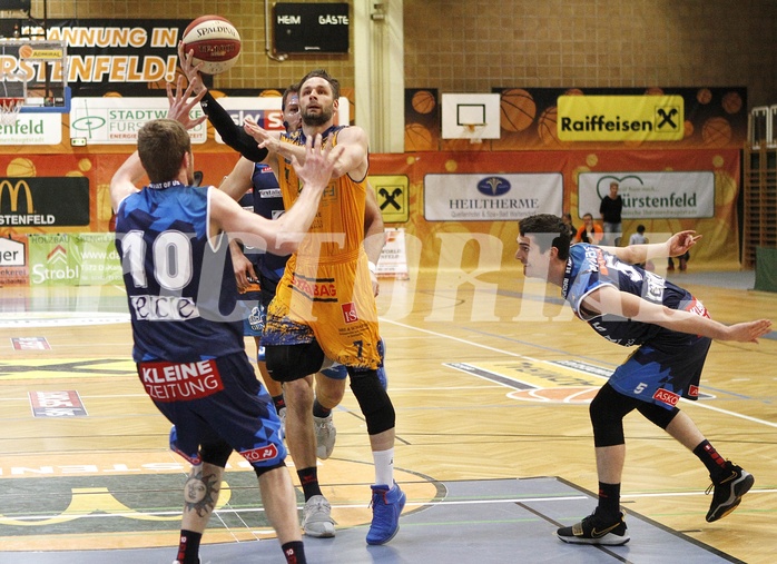 Basketball ABL 2017/18 Grunddurchgang 29.Runde  Fürstenfeld Panthers vs Kapfenberg Bulls