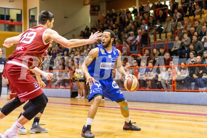 Basketball, ABL 2017/18, Grunddurchgang 14.Runde, Traiskirchen Lions, Oberwart Gunners, Louis Dabney Jr. (5)