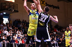 18.04.2025, Graz, Raiffeisen Sportpark Graz, Basketball Superliga 2024/25, Playoffs, Viertelfinale, Spiel 2, UBSC Graz - Gmunden Swans