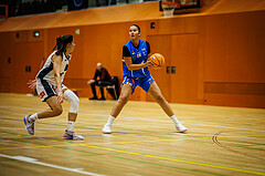 Basketball, Win2Day Basketball Damen Superliga 2023/24, Grunddurchgang 2.Runde, Vienna Timberwolves, DBB LZ OÖ, Aleksandra Novakovic (8), Sophia Kuranovic (16)