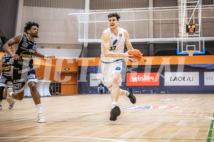Basketball, Basketball Austria Cup 2022/23, Viertelfinale, Vienna Timberwolves, Gmunden Swans, Chris Vogt (33)