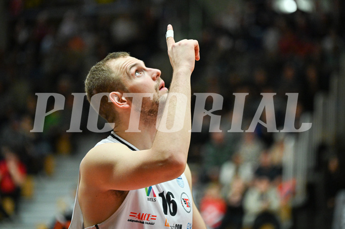 Basketball, Superliga 2023/24, Grunddurchgang 15. Runde, Flyers Wels vs. Fürstenfeld Panthers,
