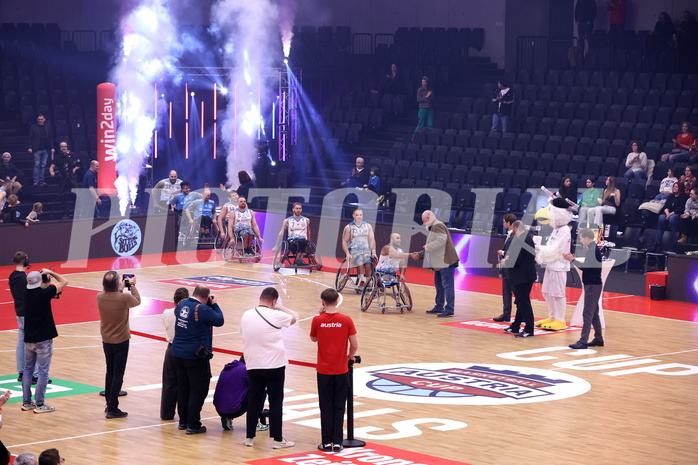 19.01.2025, Graz, Raiffeisen Sportpark, Rollstuhl BB Cup 2025, Finale, Flinkstones Graz vs Sitting Bulls Klosterneuburg,  