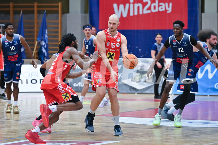 Basketball Superliga 2024/25, Playoff, Viertelfinale Spiel 1, Flyers Wels vs BBC Nord Dragonz,
