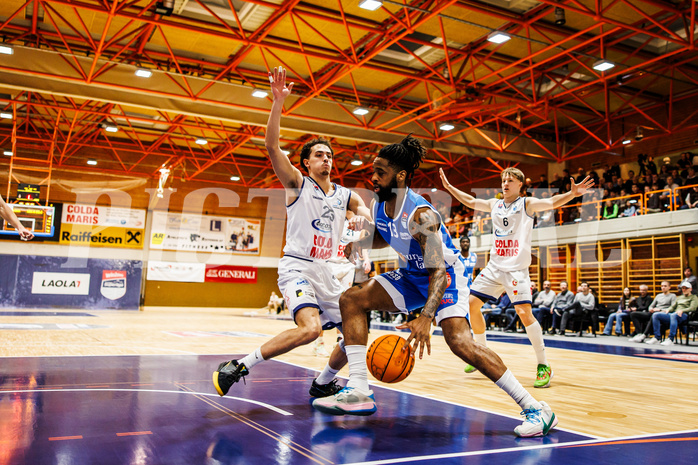 Basketball, win2day Basketball Superliga 2023/224, Grunddurchgang Runde 16, BBC Nord Dragonz, Oberwart Gunners, Kris Monroe (13)