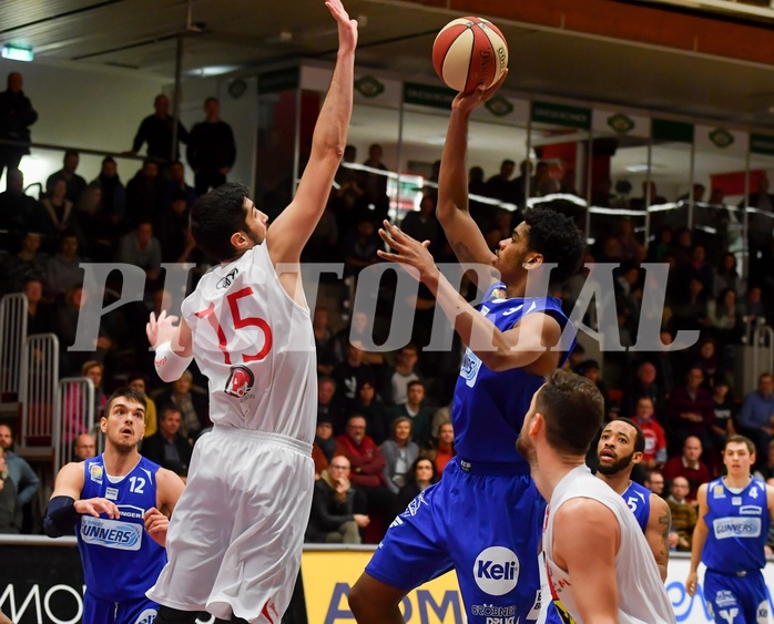 Basketball ABL 2017/18, Grunddurchgang 12.Runde Flyers Wels vs. Oberwart Gunners



