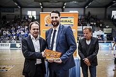 Basketball, ABL 2018/19, Playoff HF Spiel 2, Oberwart Gunners, Gmunden Swans, Horst Leitner Coach des Jahres 2019