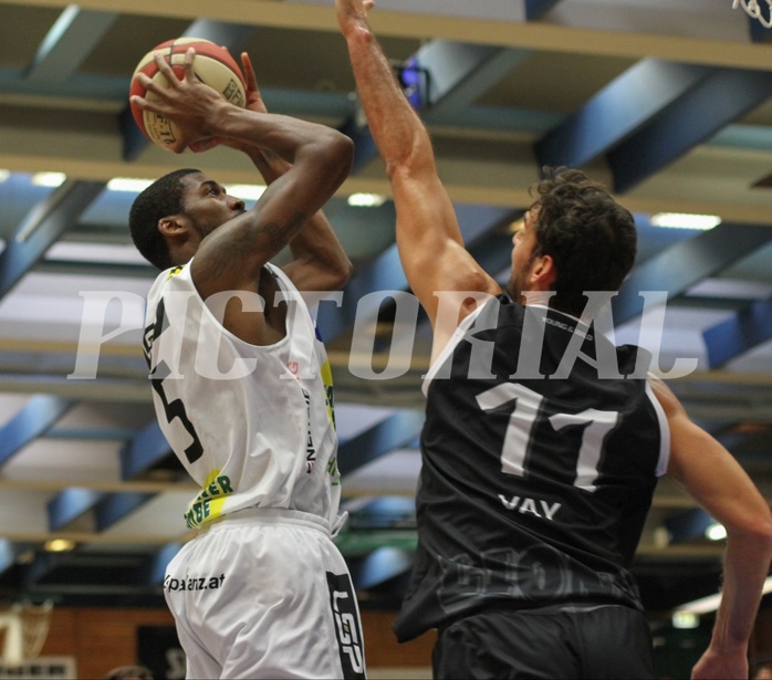Basketball ABL 2015/16 Grunddurchgang 5.Runde Gmunden Swans vs. Traiskirchen Lions