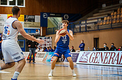 Basketball, bet-at-home Basketball Superliga 2020/21, Grunddurchgang 11. Runde, Oberwart Gunners, Vienna DC Timberwolves, Jakob Lohr (12)