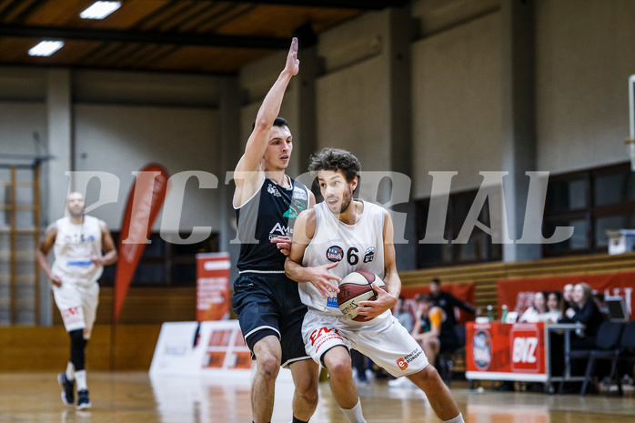 Basketball, Basketball Zweite Liga, Grunddurchgang 18.Runde, Mattersburg Rocks, UDW Alligators, Jan NICOLI (6)