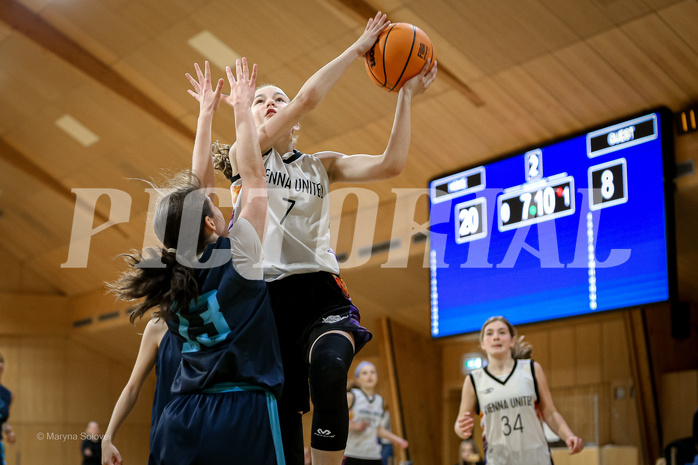 23.02.2025 Österreichischer Basketballverband 2024/25, SLWU14 Vienna United vs. Vienna Timberwolves