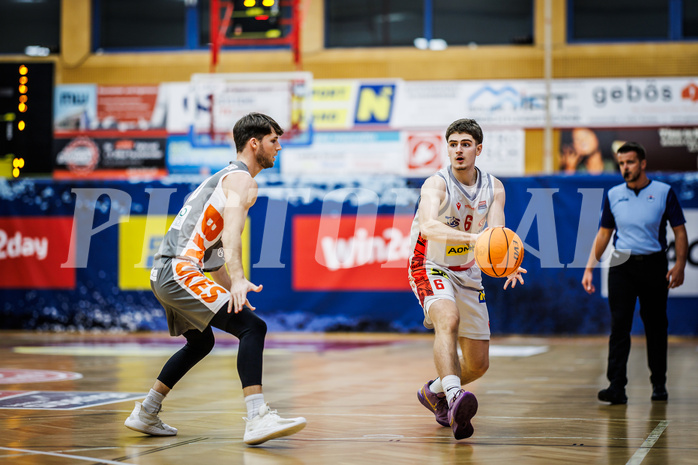 Basketball, Win2Day Superliga 2023/24, Grunddurchgang 10.Runde, Traiskirchen Lions, Klosterneuburg Dukes, Aleksej Kostic (6)