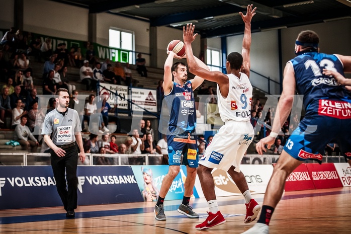 Basketball, ABL 2017/18, Grunddurchgang 33.Runde, Oberwart Gunners, Kapfenberg Bulls, Milan Stegnjaic (11)