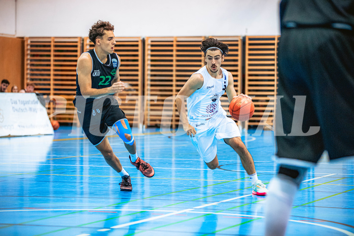 Basketball, Basketball Zweite Liga 2022/23, Grunddurchgang 4.Runde, Union Deutsch Wagram Alligators, Upper Austrian Ballers, Gabriel Calic (5)