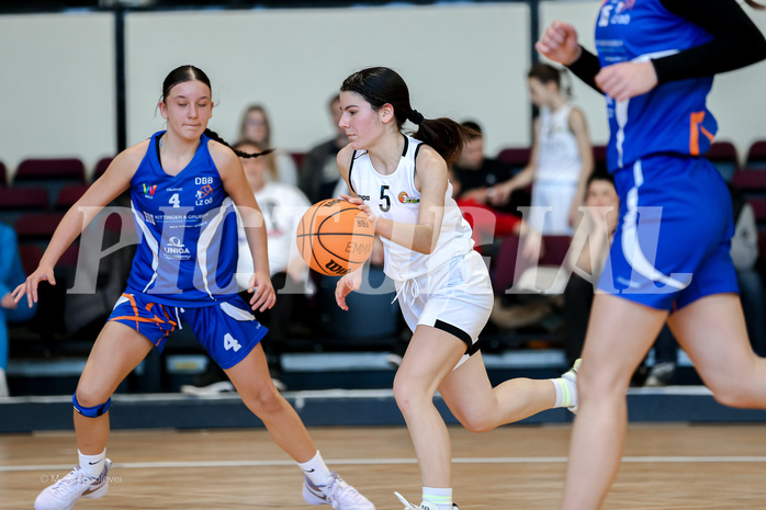 02.03.2025 Österreichischer Basketballverband 2024/25, SLWU16 Basket Flames UNION vs. DBB  Basketgirls Wels