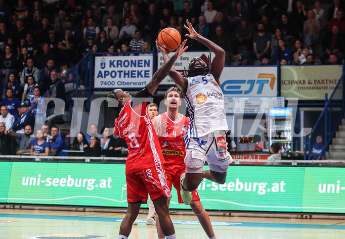 Basketball Superliga 2024/25, Playoffs, Halbfinale Spiel 3 Oberwart Gunners vs. Traiskirchen Lions