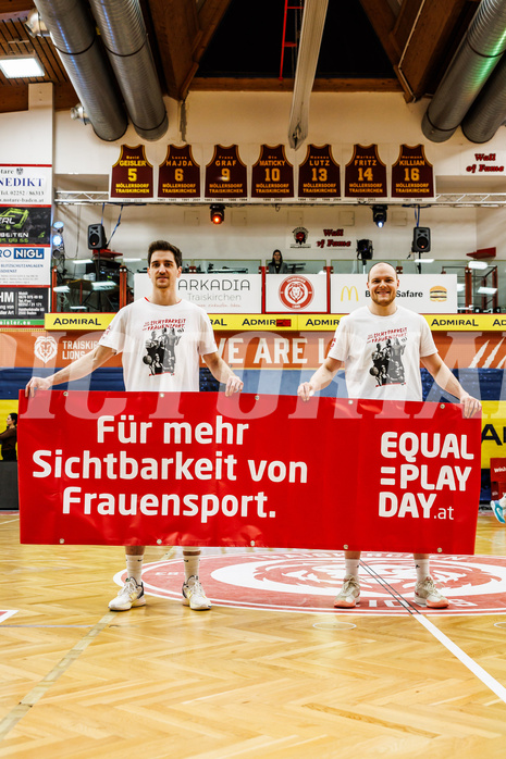 Basketball, Win2Day Superliga 2024/25, 2. Platzierungsrunde, Traiskirchen Lions, Oberwart Gunners, Equal Play Day
