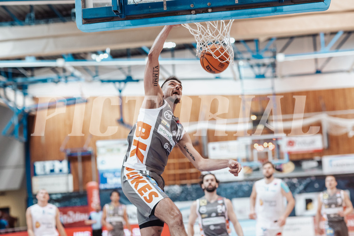 Basketball, Basketball Superliga 2023/24, Grunddurchgang 20.Runde, Oberwart Gunners, Klosterneuburg Dukes, Benjamin Blazevic (11)