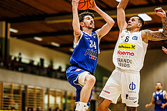 Basketball, Basketball Zweite Liga 2024/25, Grunddurchgang 2.Runde, Mattersburg Rocks, Kufstein Towers, Sebastian Lesny (34)