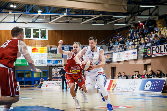 Basketball, Admiral Basketball Superliga 2019/20, Grunddurchgang 8.Runde, Oberwart Gunners, Traiskirchen Lions, Andrius Mikutis (5)