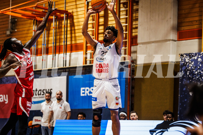 Basketball, win2day Basketball Superliga 2024/25, Grunddurchgang Runde 21
, BBC Nord Dragonz, BC Vienna, Jalen Green (22)
