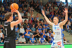 Basketball, Basketball Superliga 2024/25, Playoffs, Viertelfinale Spiel 3, Oberwart Gunners vs. Kapfenberg 