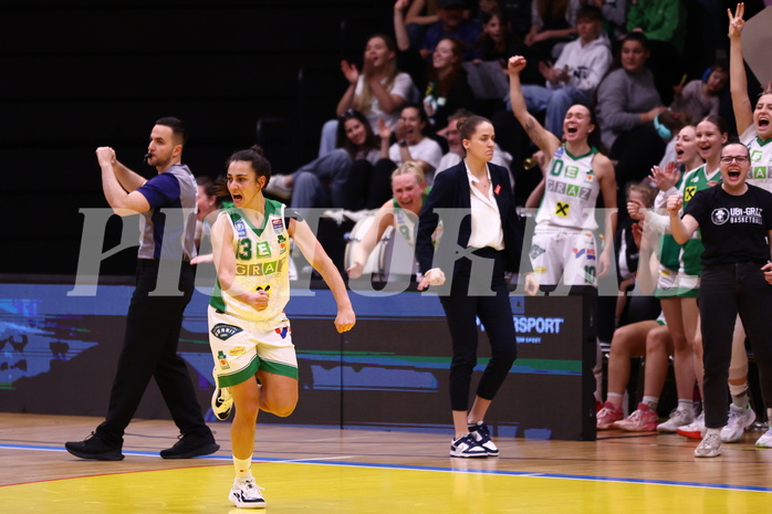 01.04.2024, Graz, Raiffeisen Sportpark, Basketball Damen Superliga 2023/24, Finale, Spiel 2, UBI Holding Graz - SKN St. Pölten Frauen ,  