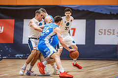 Basketball, Win2Day Superliga 2022/23, Grunddurchgang 19.Runde, Vienna Timberwolves, Oberwart Gunners, Elias Wlasak (8), Brock Gardner (10)