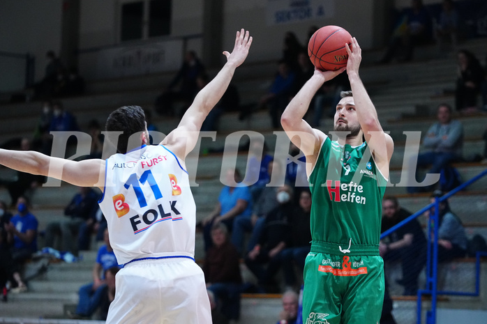 Basketball Superliga 2021/22, 2. Platzierungsrunde, Oberwart vs. Kapfenberg 


