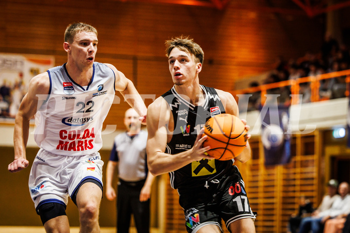 Basketball, win2day Basketball Superliga 2023/224, Grunddurchgang Runde 2, BBC Nord Dragonz, Flyers Wels, Dejan Kovacevic (17)