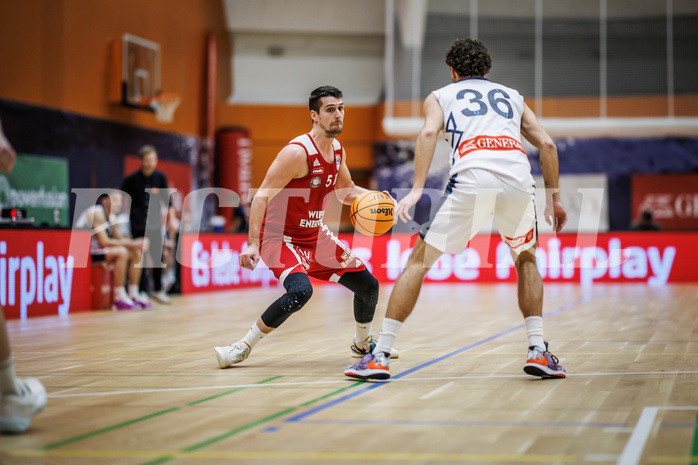 Basketball, Win2Day Superliga 2023/24, Grunddurchgang 17.Runde, Vienna Timberwolves, BC Vienna, Bogic Vujosevic (5)