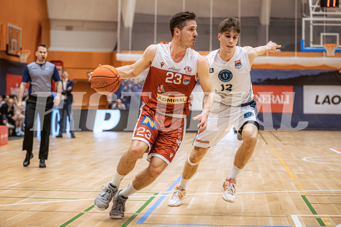 Basketball, Win2Day Superliga 2022/23, 5. Qualifikationsrunde, Vienna Timberwolves, Traiskirchen Lions, Emilio Banic (23)