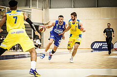 Basketball, bet-at-home Basketball Superliga 2019/20, Platzierungsrunde 3.Runde, SKN St. Pölten Basketball, Oberwart Gunners, Ignas Fiodorovas (5)