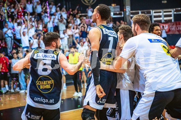 Basketball, Win2Day Superliga 2022/23, Playoff, Finale Spiel 4, BC Vienna, Gmunden Swans, 