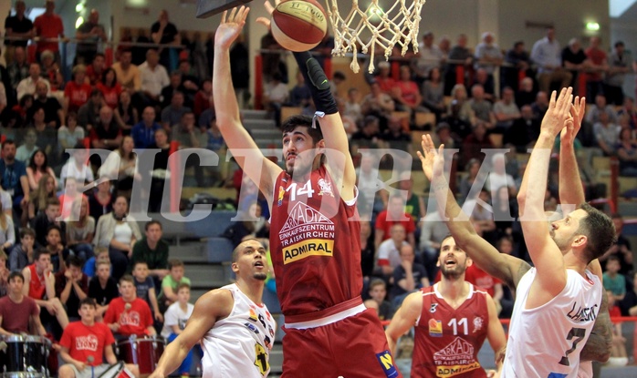 Basketball ABL 2015/16 Grunddurchgang 35.Runde Traiskirchen Lions vs. WBC Wels