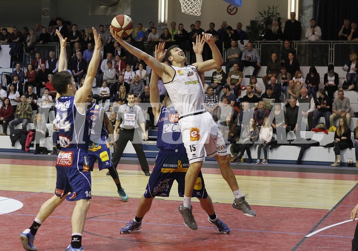 Basketball ABL 2015/16 Grunddurchgang 26.Runde  Güssing Knights vs Kapfenberg Bulls