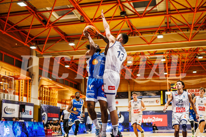 Basketball, win2day Basketball Superliga 2023/224, Grunddurchgang Runde 16, BBC Nord Dragonz, Oberwart Gunners, Kris Monroe (13)