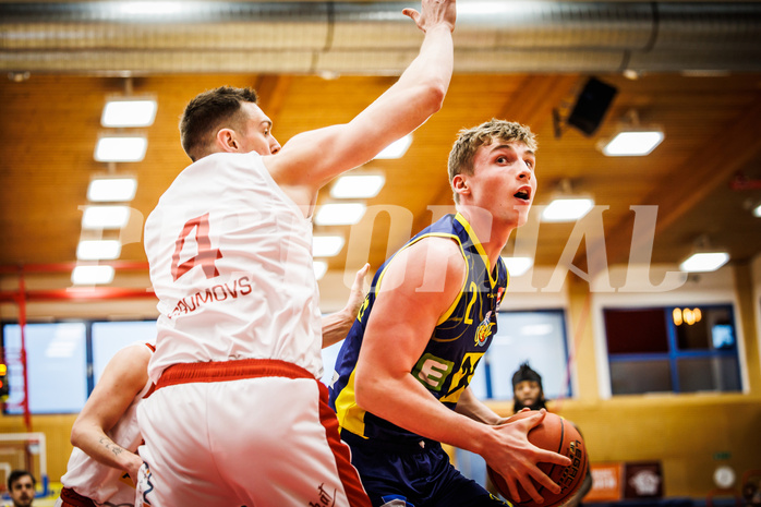 Basketball, win2day Basketball Superliga 2022/23, 8. Qualifikationsrunde, Traiskirchen Lions, UBSC Graz, Alan Derado (21)