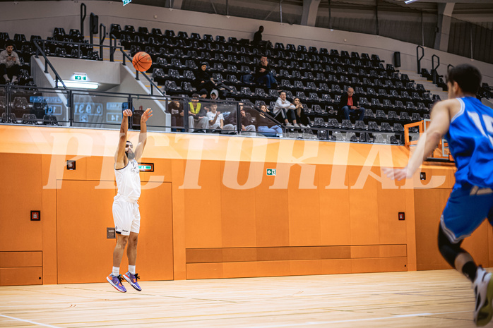 Basketball, Basketball Zweite Liga 2022/23, Grunddurchgang 11.Runde, Basket Flames, Pirlo Kufstein Towers, Faiz Jakob (27)