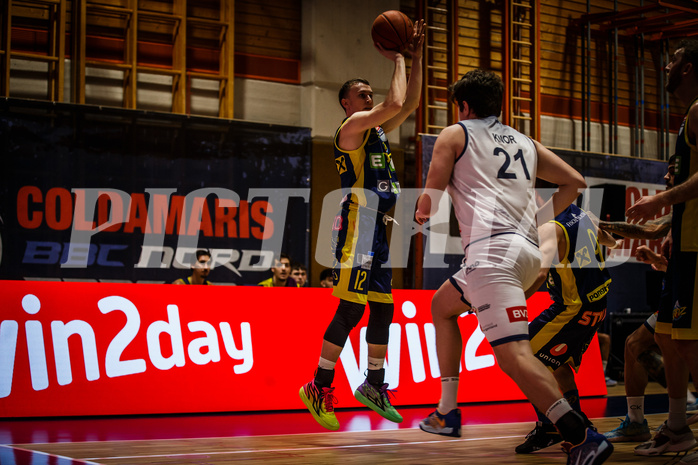 Basketball, win2day Basketball Superliga 2022/23, 4. Qualifikationsrunde, BBC Nord Dragonz, UBSC Graz, Lukas Simoner (12)