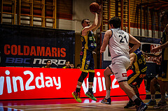 Basketball, win2day Basketball Superliga 2022/23, 4. Qualifikationsrunde, BBC Nord Dragonz, UBSC Graz, Lukas Simoner (12)