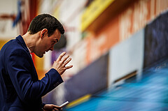 Basketball, win2day Basketball Superliga 2024/25, Grunddurchgang 17.Runde, SKN St. Pölten, Traiskirchen Lions, Benedikt Danek (Head Coach)