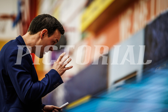 Basketball, win2day Basketball Superliga 2024/25, Grunddurchgang 17.Runde, SKN St. Pölten, Traiskirchen Lions, Benedikt Danek (Head Coach)
