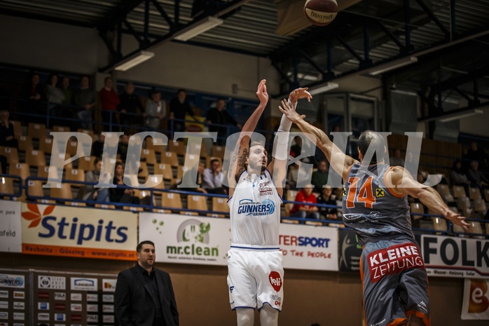 Basketball, ABL 2018/19, Grunddurchgang 23.Runde, Oberwart Gunners, Fürstenfeld Panthers, Hayden Thomas Lescault (11)