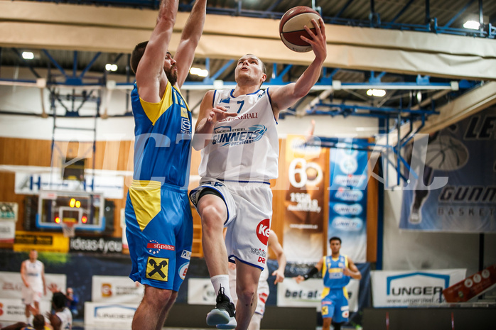 Basketball, bet-at-home Basketball Superliga 2020/21, Platzierungsrunde, 8. Runde, Oberwart Gunners, SKN St. Pölten, Sebastian Käferle (7)
