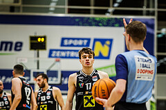 Basketball, Win2Day Superliga 2023/24, Grunddurchgang 16.Runde, SKN St. Pölten, Flyers Wels, Dejan Kovacevic (17)