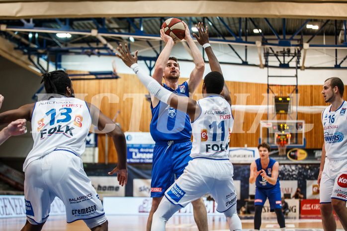 Basketball, bet-at-home Basketball Superliga 2020/21, Grunddurchgang 11. Runde, Oberwart Gunners, Vienna DC Timberwolves, Nemanja Nikolic (6)