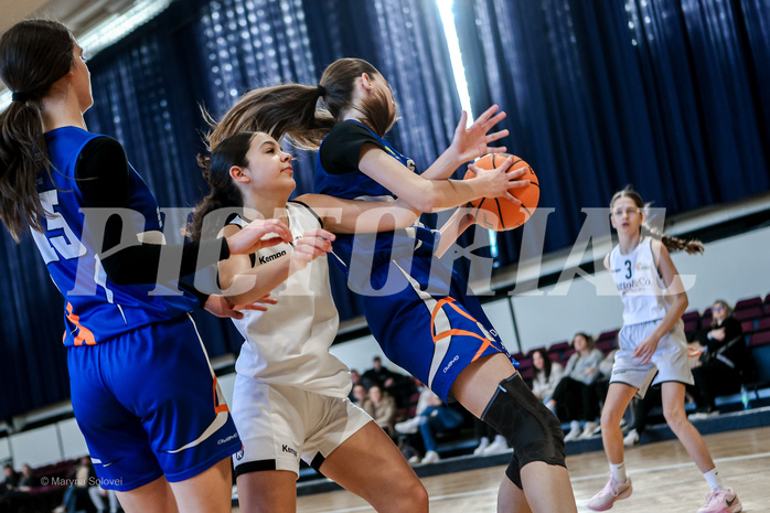 02.03.2025 Österreichischer Basketballverband 2024/25, SLWU16 Basket Flames UNION vs. DBB  Basketgirls Wels